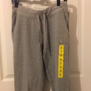 New FILA Size S Grey Heather Pants